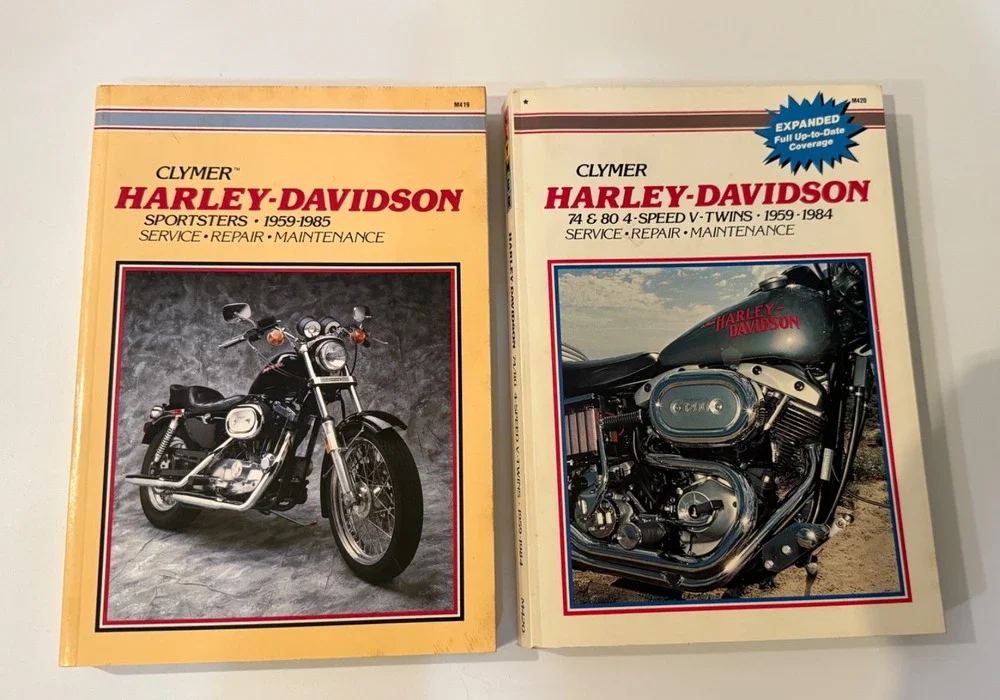 🏍️ Lot of 2 Clymer Harley-Davidson Service Repair Manuals Sportsters V-Twins